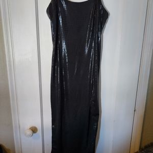 Slinky black dress